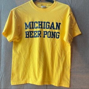 University of Michigan Beer Pong t-shirt